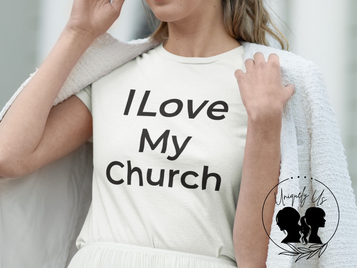 I Love My Church - Plain Text  - Softstyle T-Shirt