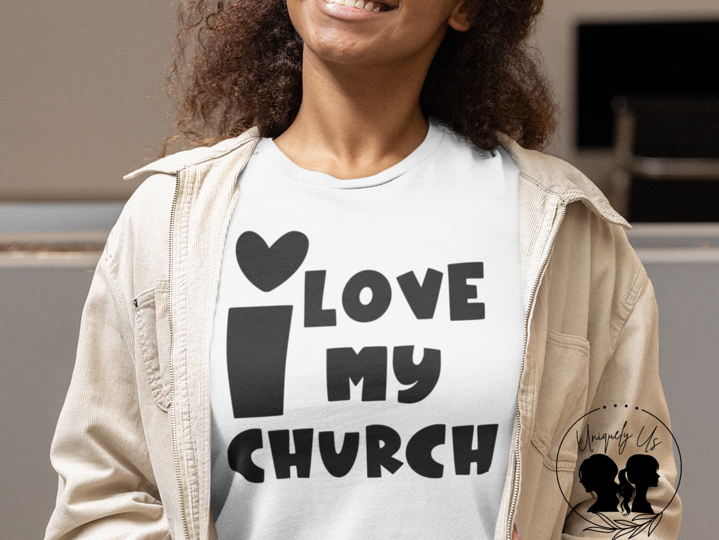 I Love My Church - Heart- Softstyle T-Shirt