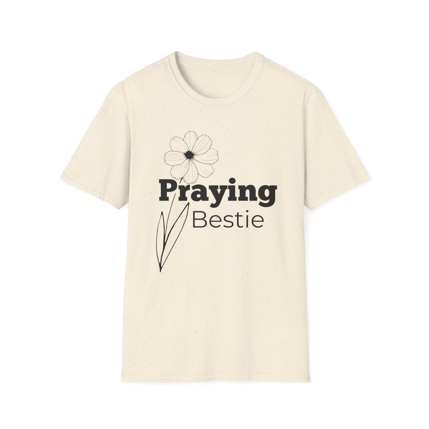 Praying Bestie - Floral Design- Softstyle T-Shirt