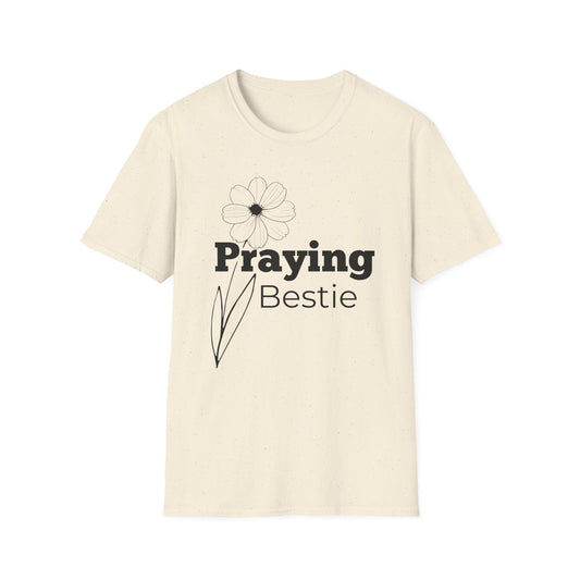 Praying Bestie - Floral Design- Softstyle T-Shirt