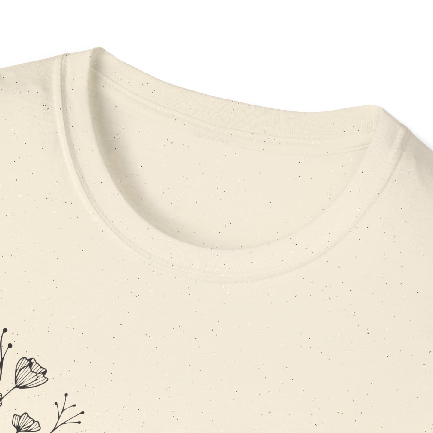 I Love My Church - Floral left side - Softstyle T-Shirt