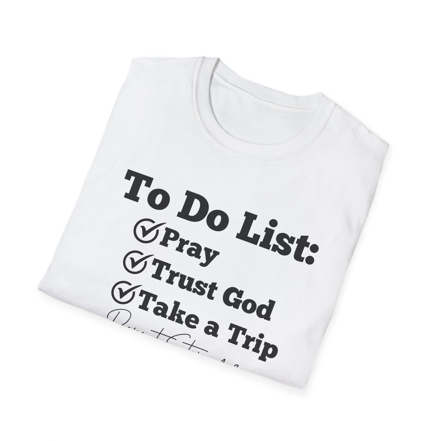 Travel -To Do List - Softstyle T-Shirt