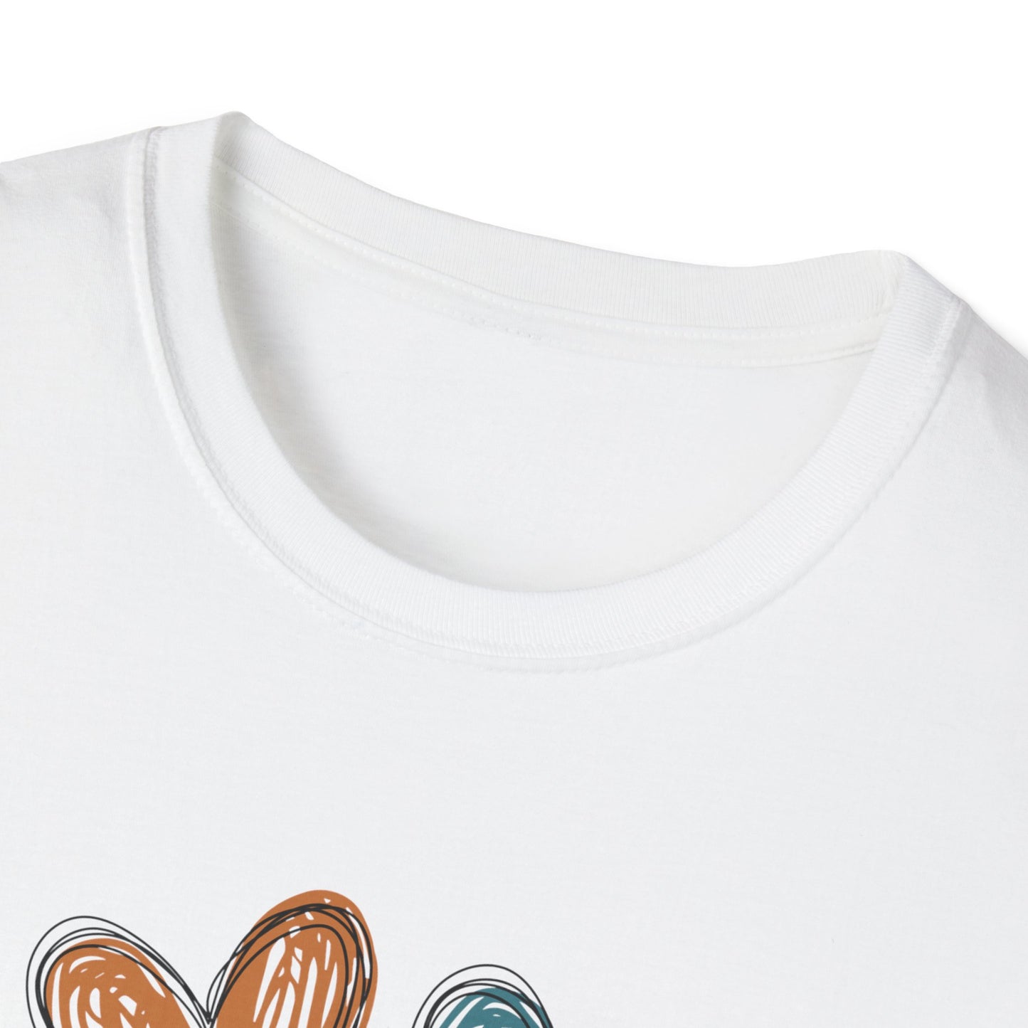 I Love My Church - Different Colored Hearts- Softstyle T-Shirt