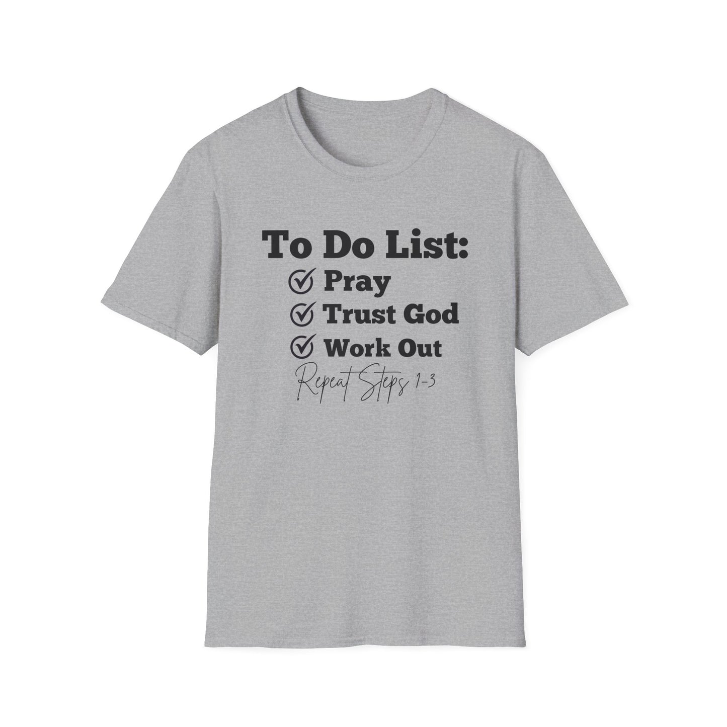 Fitness - To Do List - Softstyle T-Shirt
