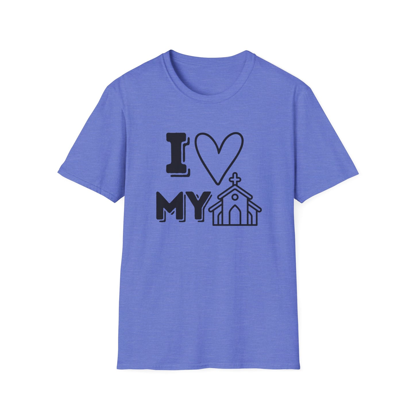 I Love My Church - Emoji 2 - Softstyle T-Shirt