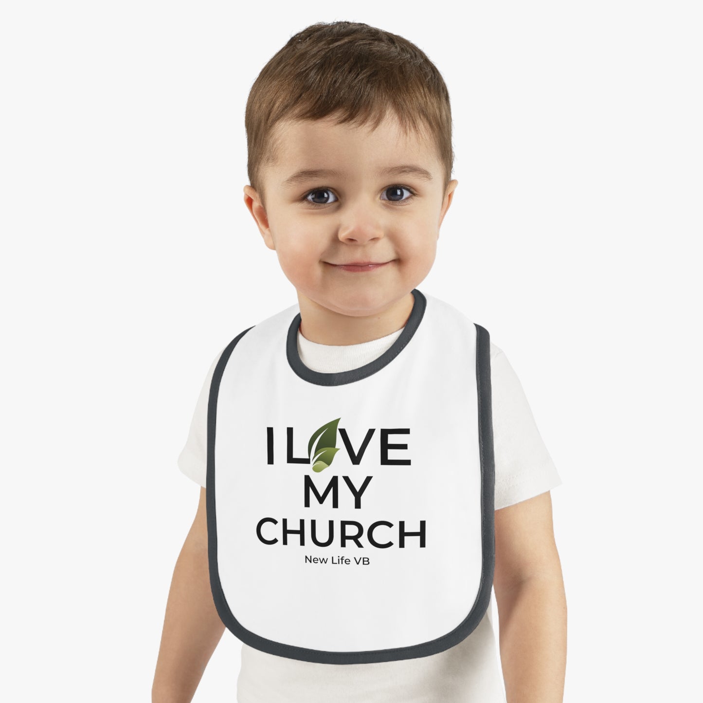 I Love My Church Baby Bib