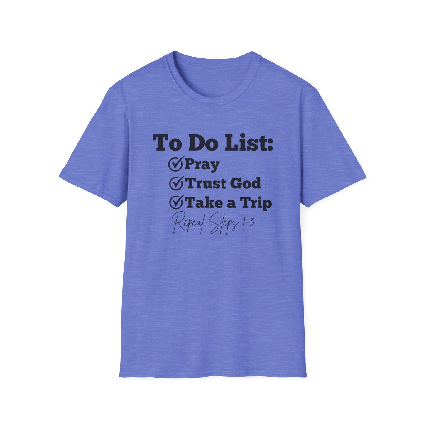 Travel -To Do List - Softstyle T-Shirt