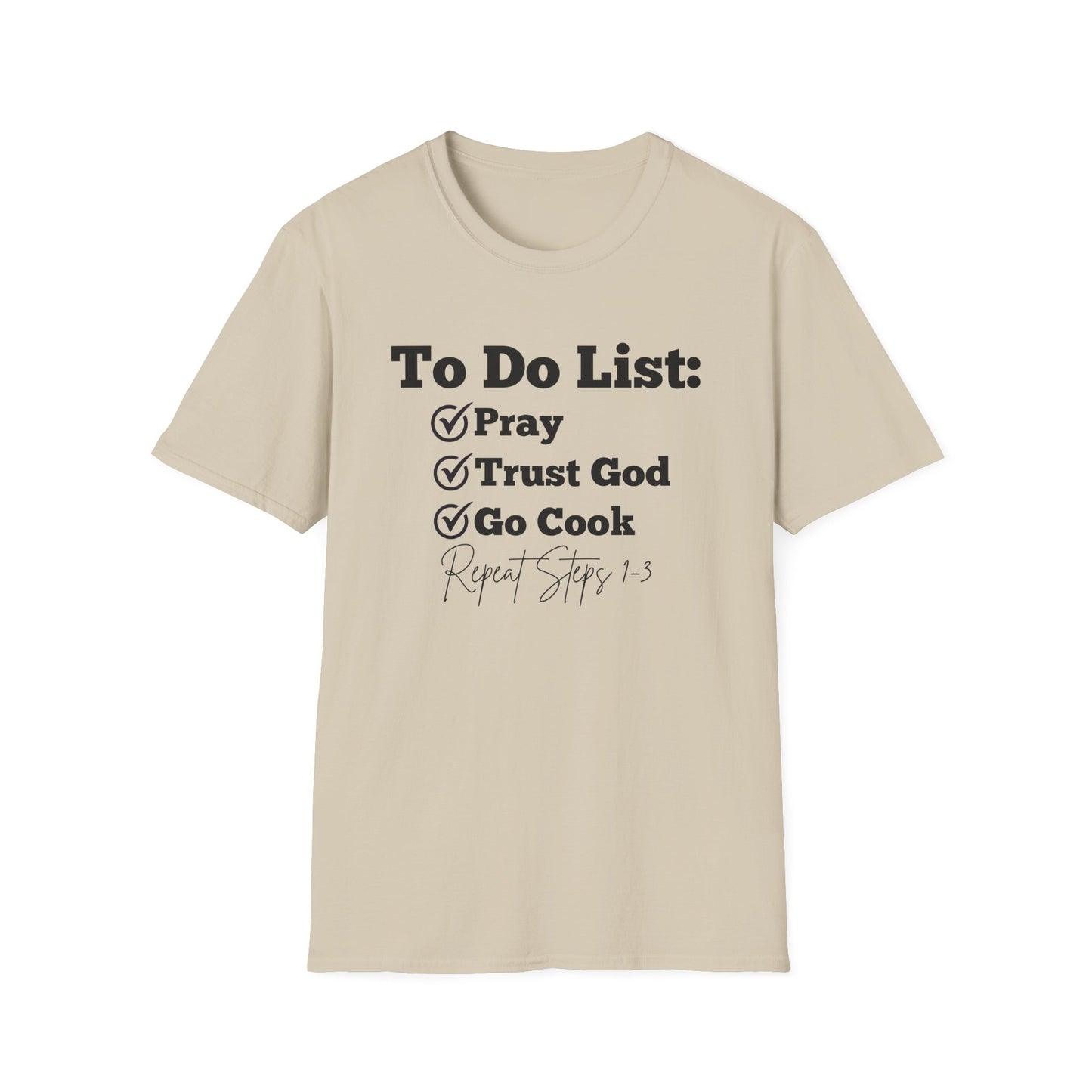 Cooking -To Do List - Softstyle T-Shirt