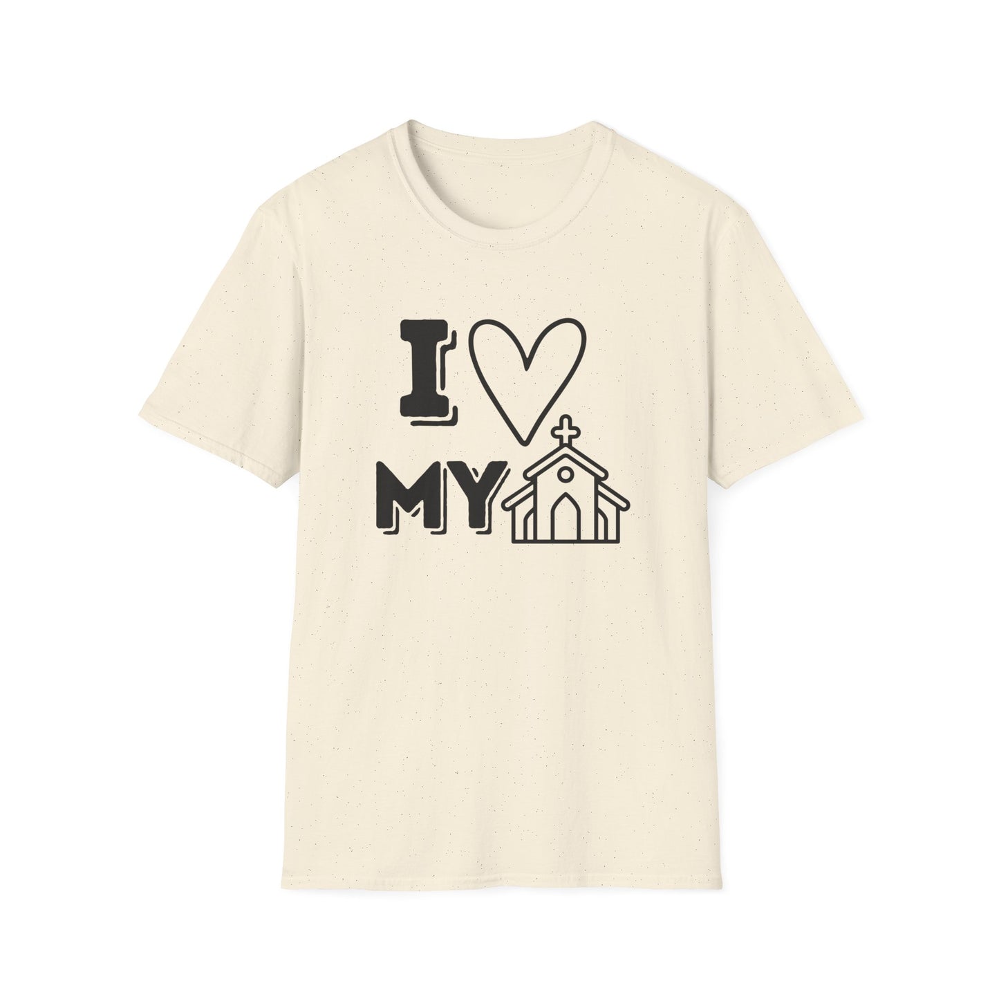 I Love My Church - Emoji 2 - Softstyle T-Shirt