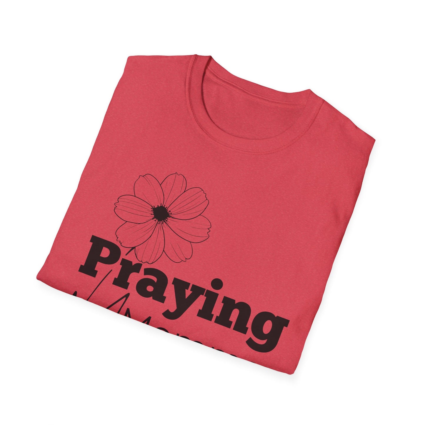 Praying Momma - Softstyle T-Shirt | Floral Design for Moms