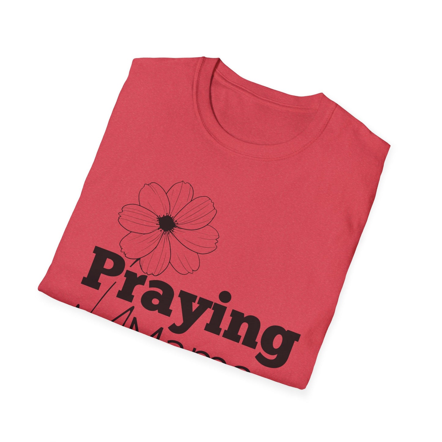 Praying Mama - Floral Design - Softstyle T-Shirt
