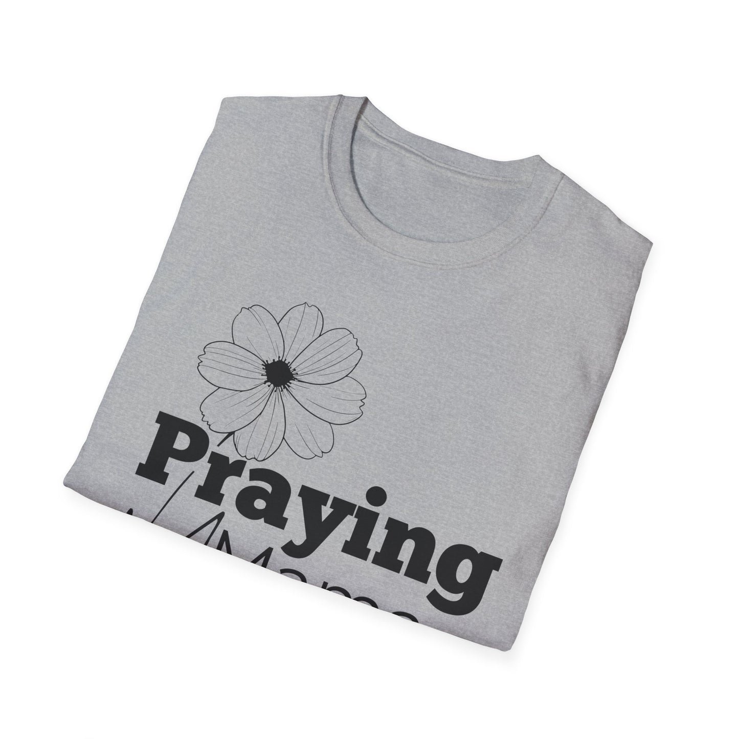 Praying Mama - Floral Design - Softstyle T-Shirt