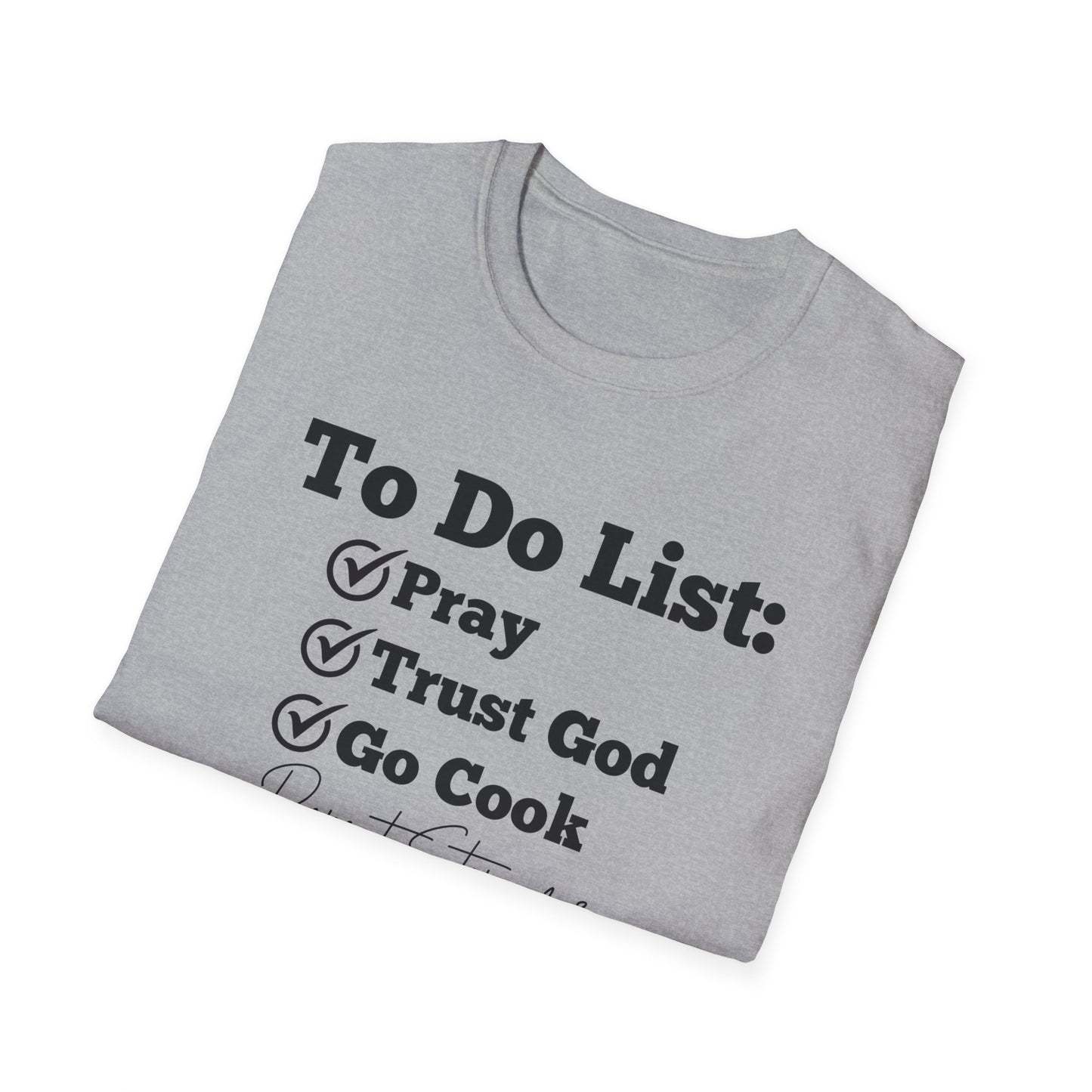 Cooking -To Do List - Softstyle T-Shirt