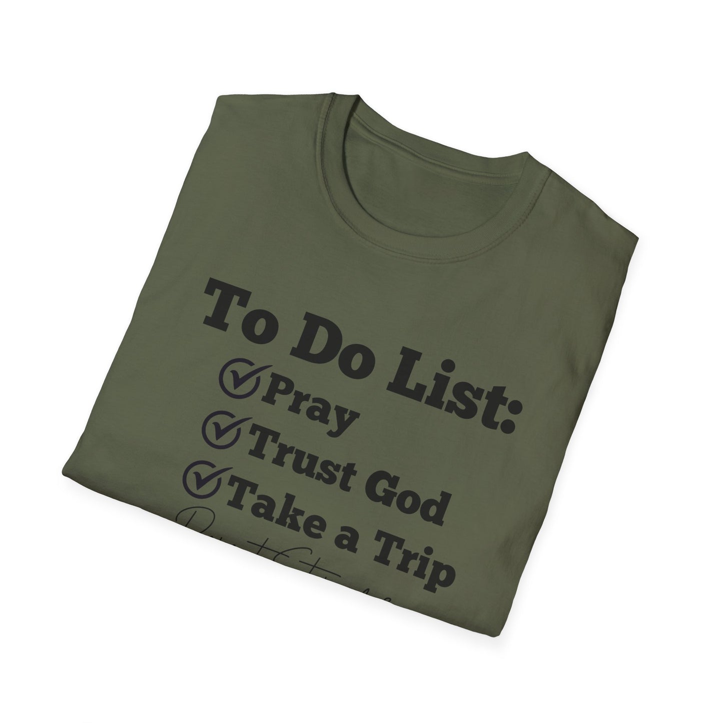 Travel -To Do List - Softstyle T-Shirt