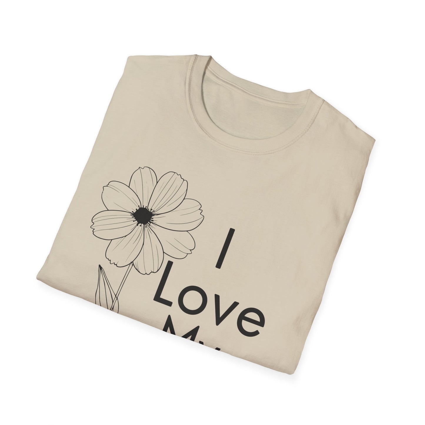 I Love My Church - Floral Single Flower - Softstyle T-Shirt
