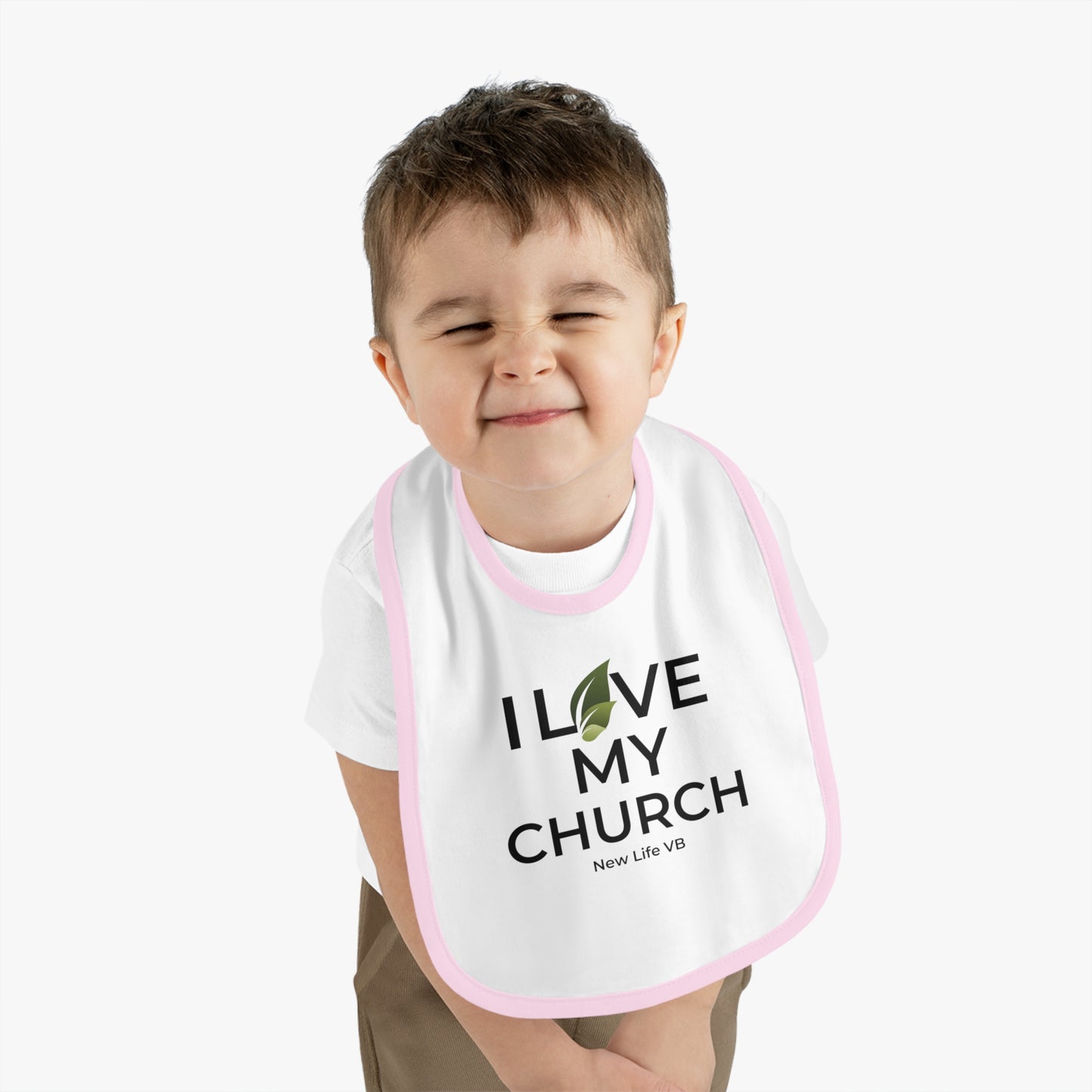 I Love My Church Baby Bib