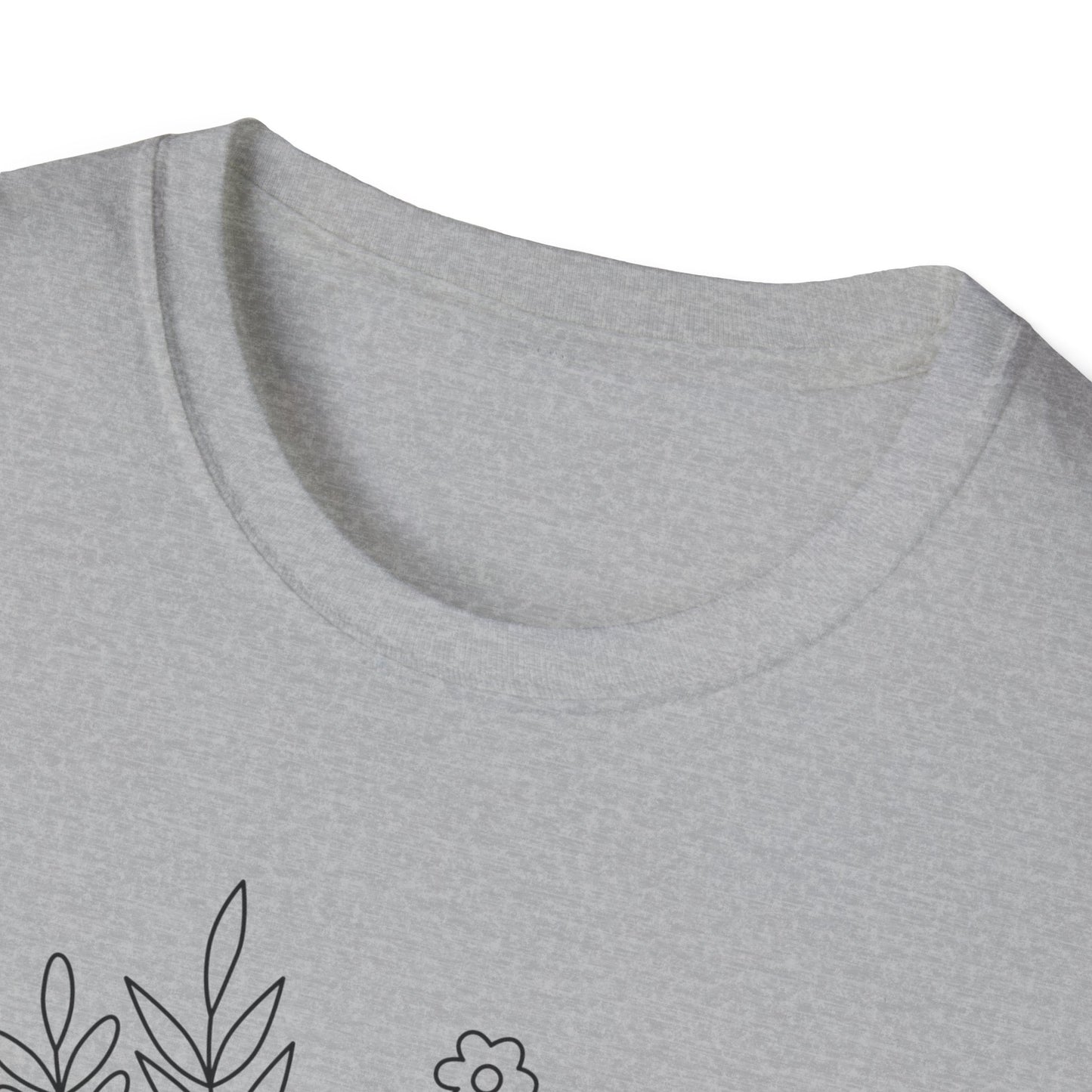 I Love My Church - Floral Design - Softstyle T-Shirt