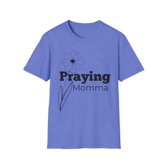 Praying Momma - Softstyle T-Shirt | Floral Design for Moms