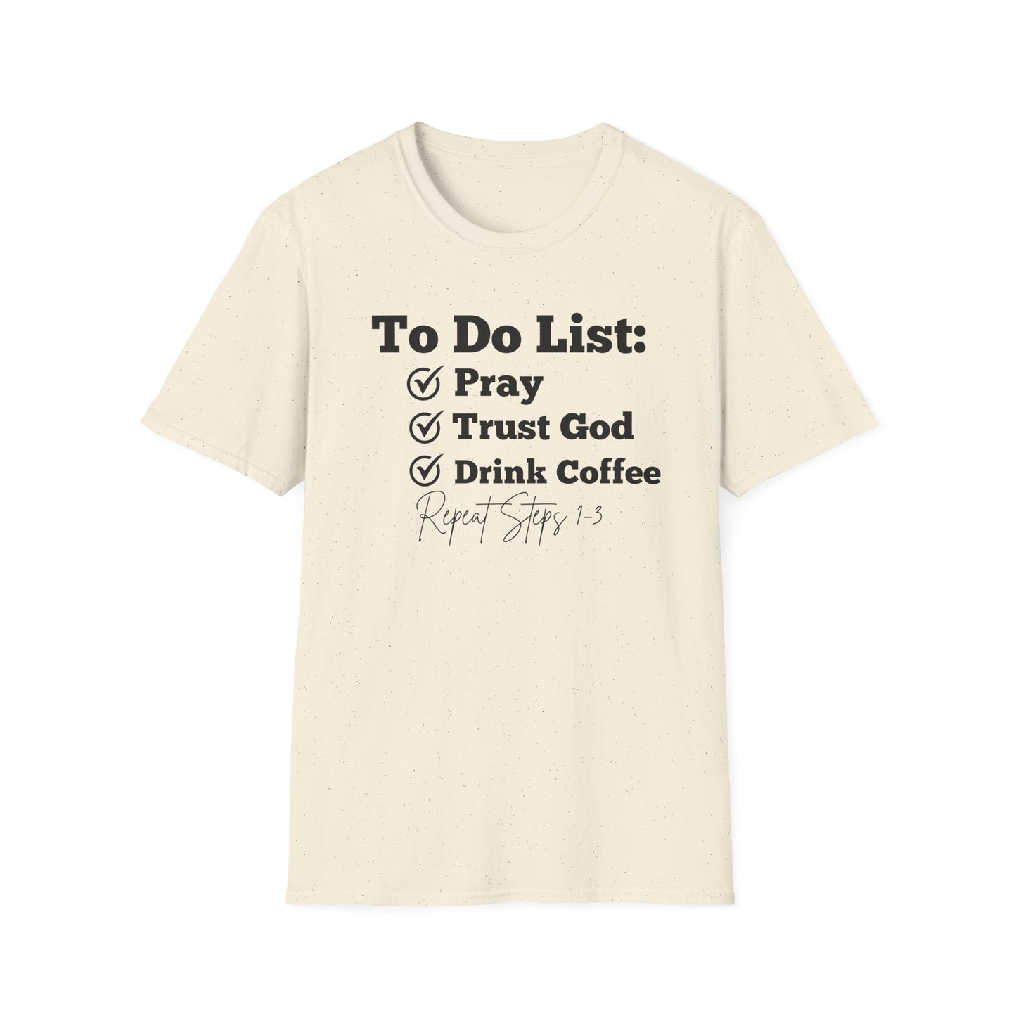 Coffee Lovers - To Do List - Softstyle T-Shirt