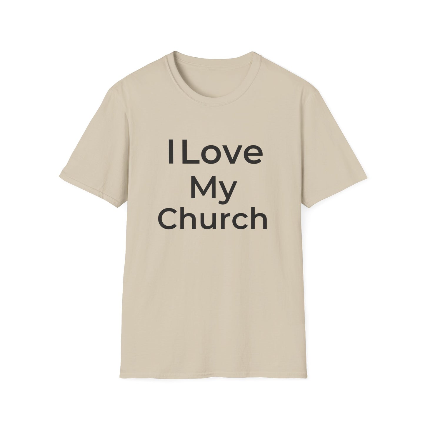 I Love My Church - Plain Text  - Softstyle T-Shirt