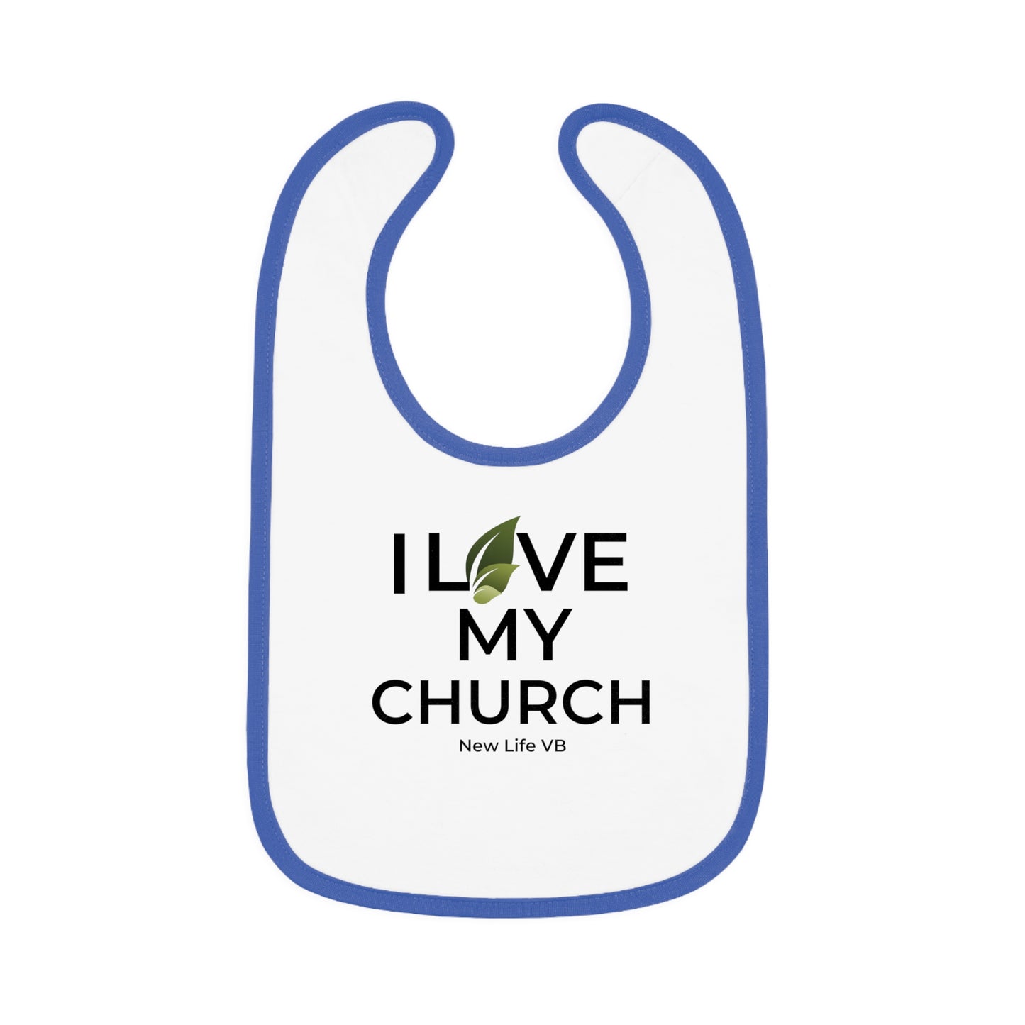 I Love My Church Baby Bib