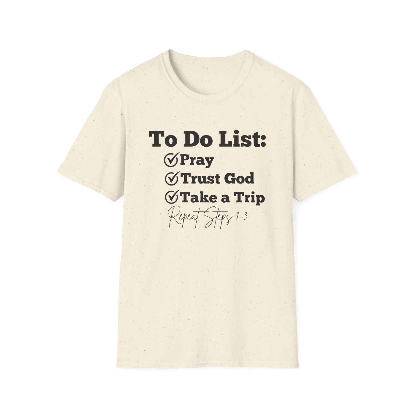 Travel -To Do List - Softstyle T-Shirt