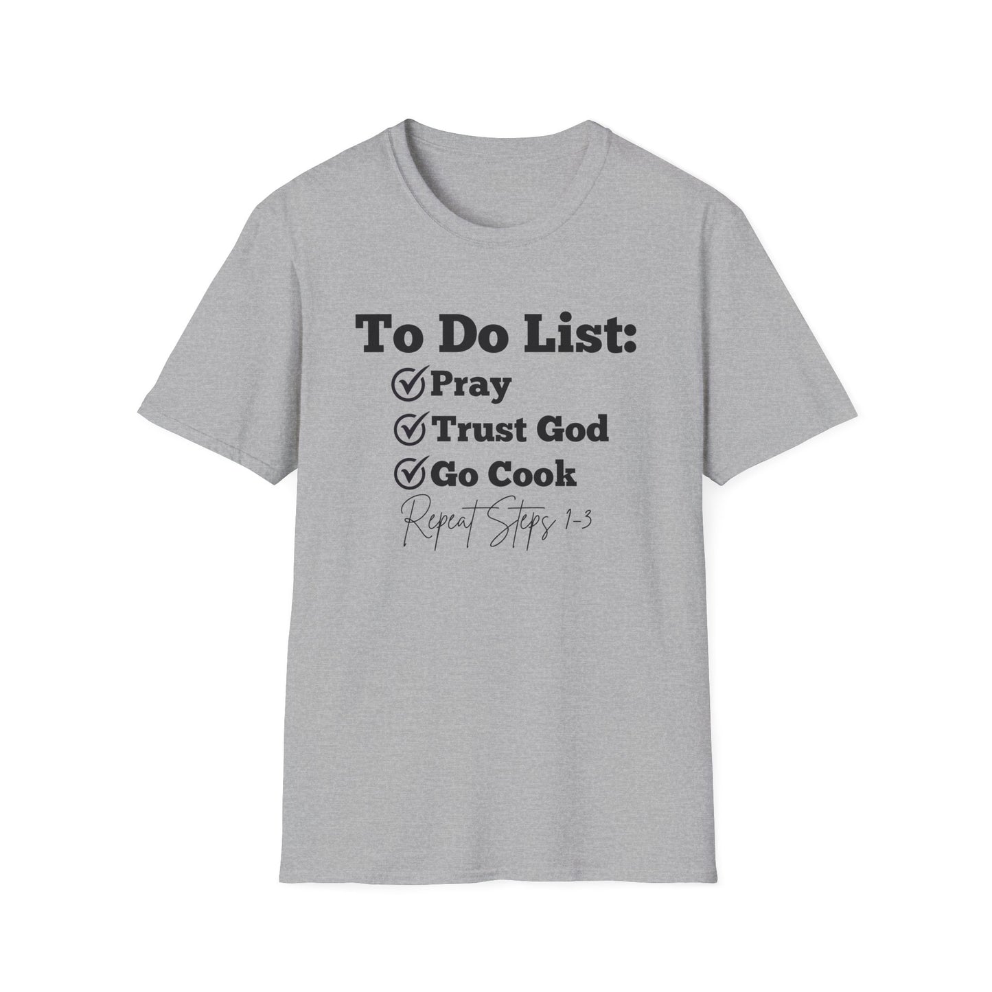 Cooking -To Do List - Softstyle T-Shirt