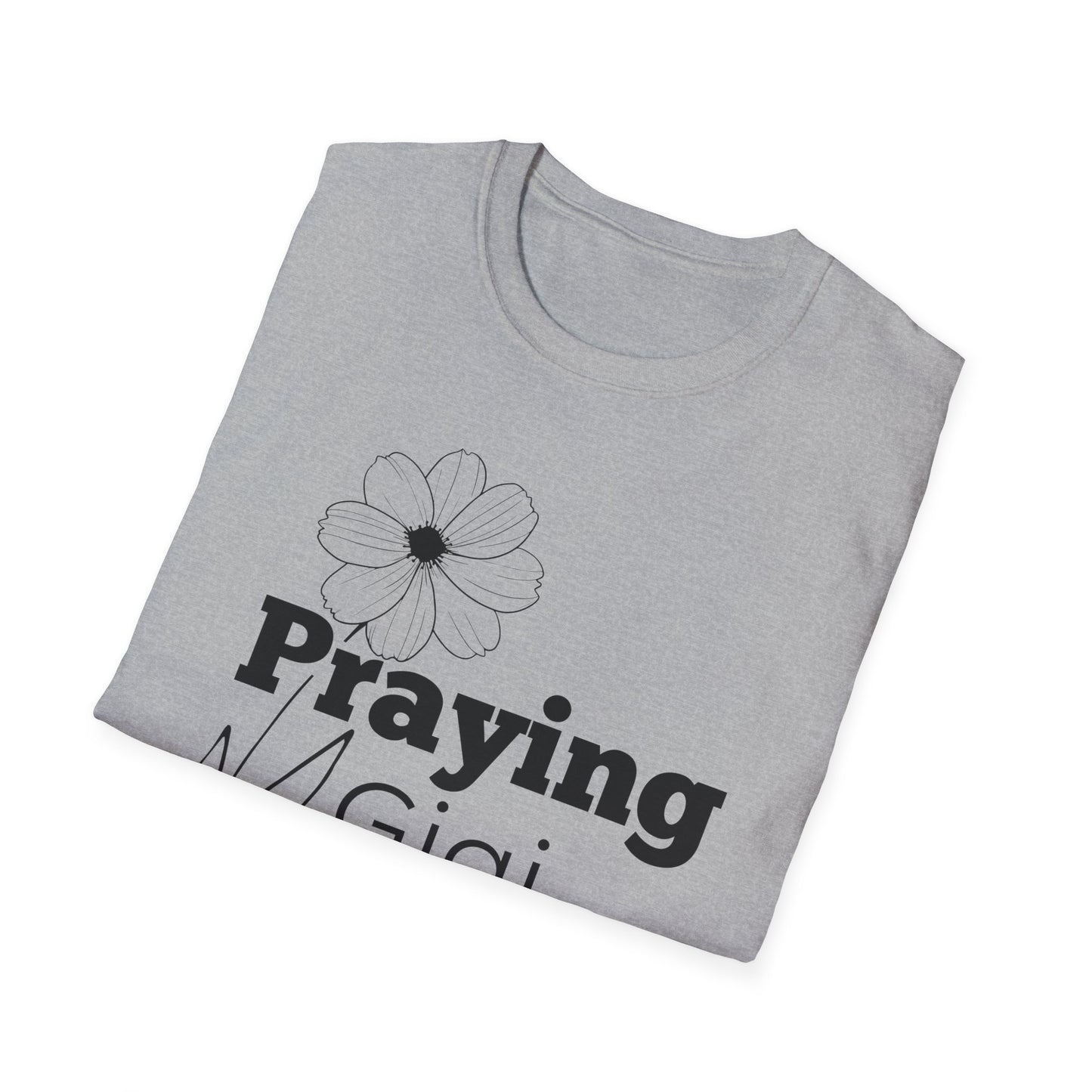 Praying Gigi -Floral Design - Softstyle T-Shirt