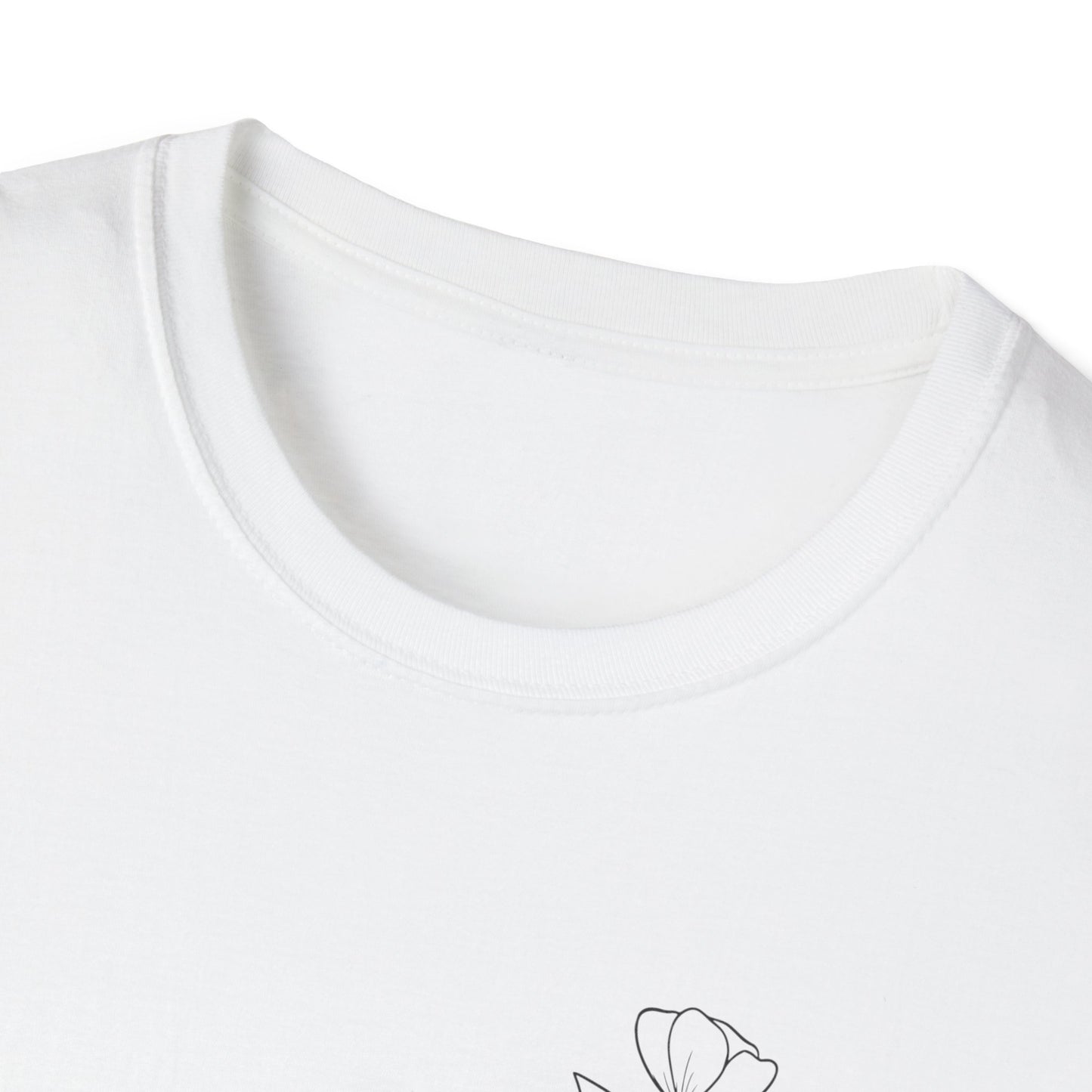 I Love My Church - Floral right side - Softstyle T-Shirt