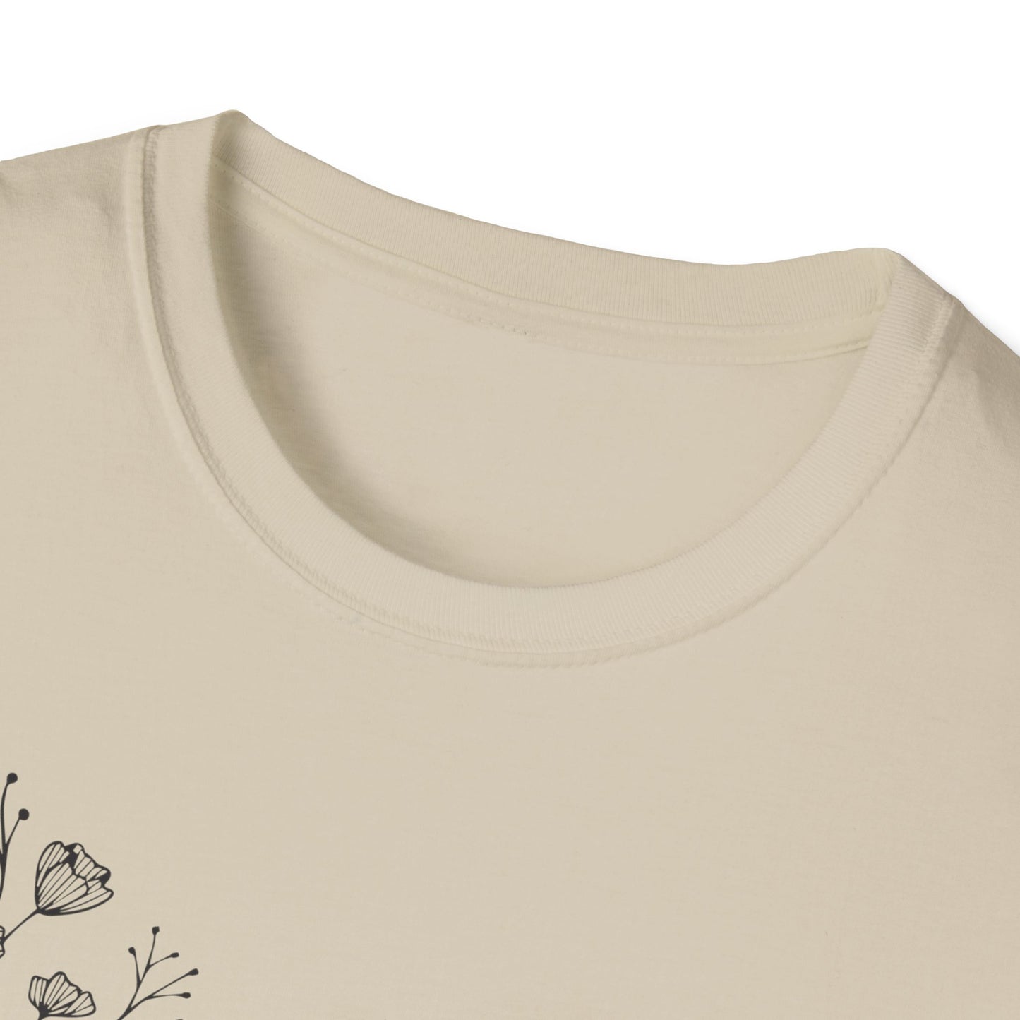 I Love My Church - Floral left side - Softstyle T-Shirt