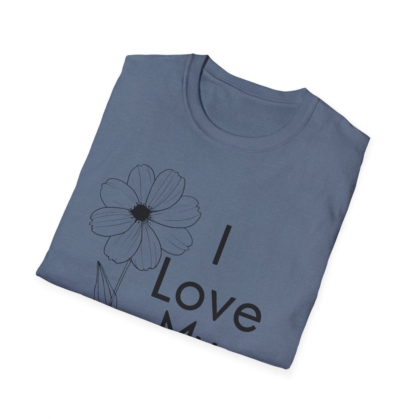I Love My Church - Floral Single Flower - Softstyle T-Shirt
