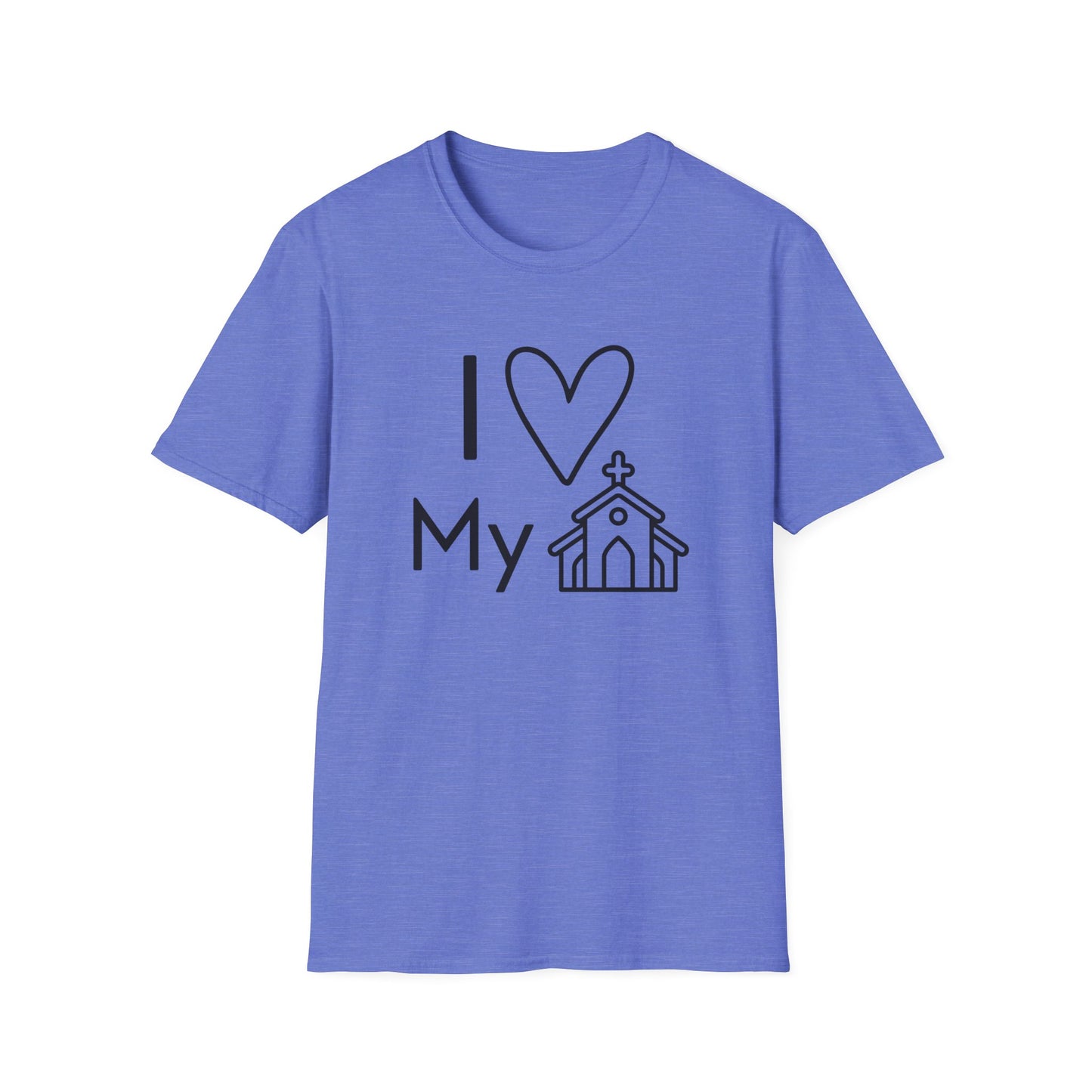 I Love My Church - Emoji - Softstyle T-Shirt