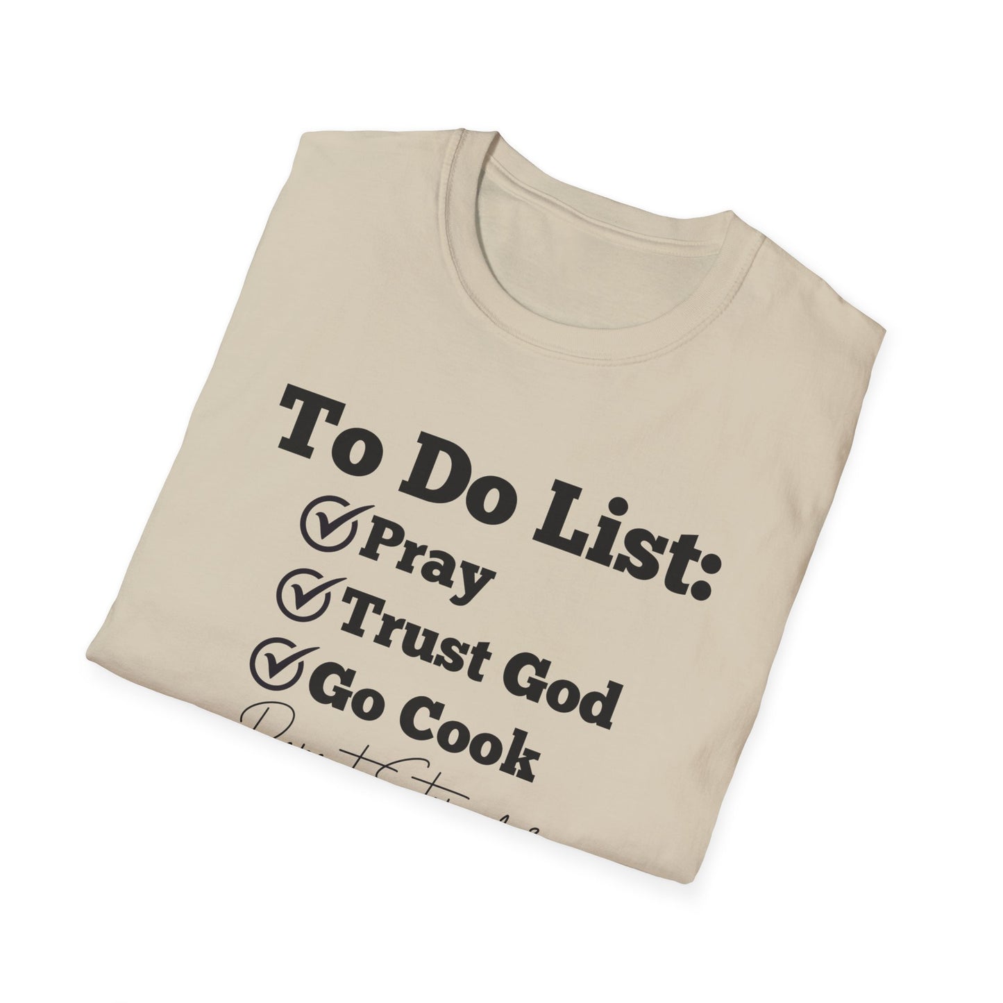 Cooking -To Do List - Softstyle T-Shirt