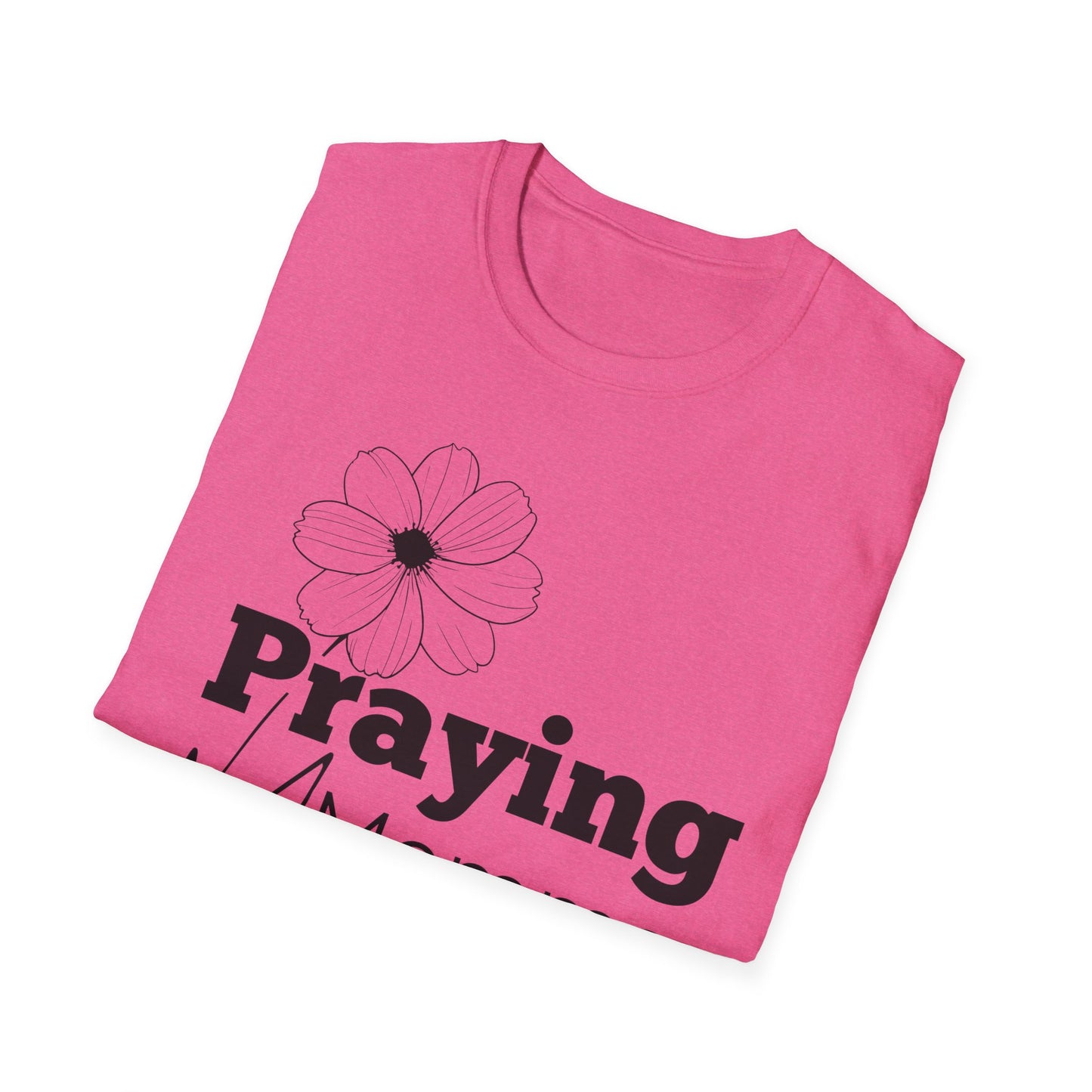 Praying Momma - Softstyle T-Shirt | Floral Design for Moms