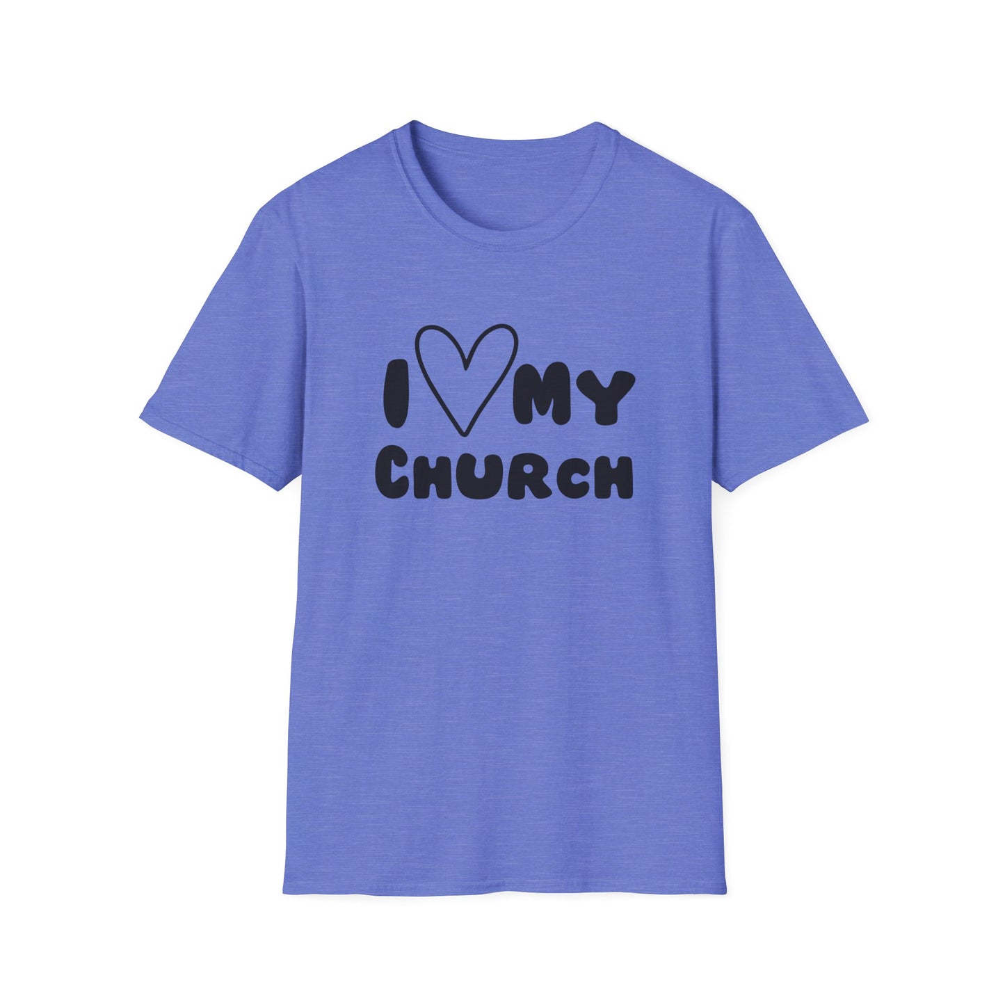 I Love My Church - Heart- Softstyle T-Shirt