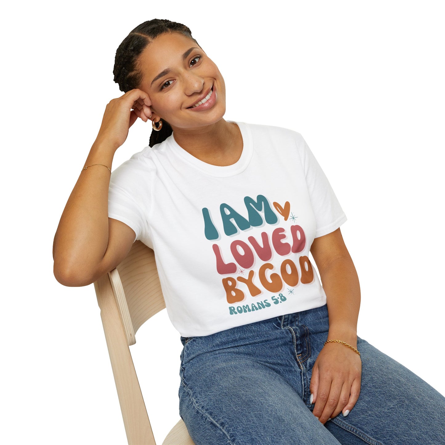 Faith-Inspired Unisex T-Shirt, Love by God, Romans 5:8
