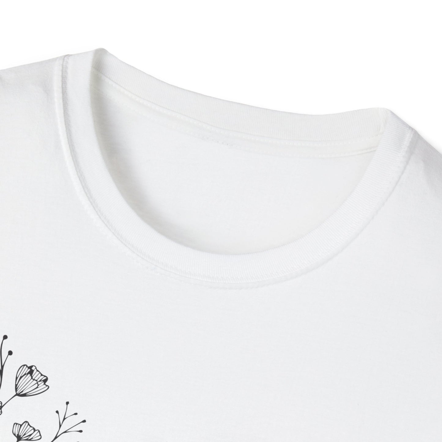 I Love My Church - Floral left side - Softstyle T-Shirt