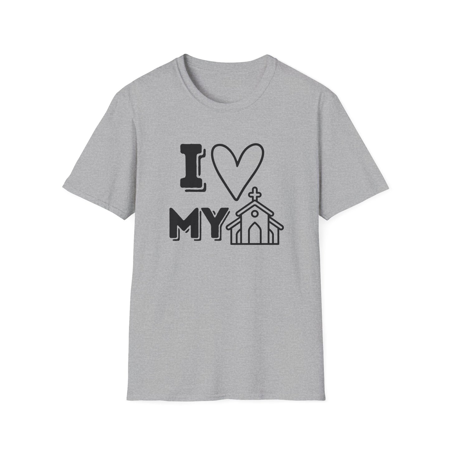 I Love My Church - Emoji 2 - Softstyle T-Shirt