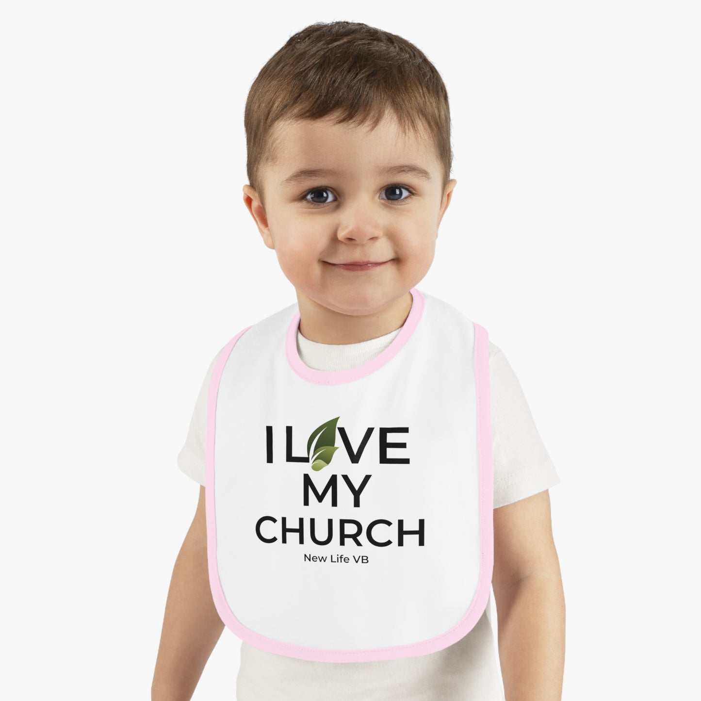 I Love My Church Baby Bib