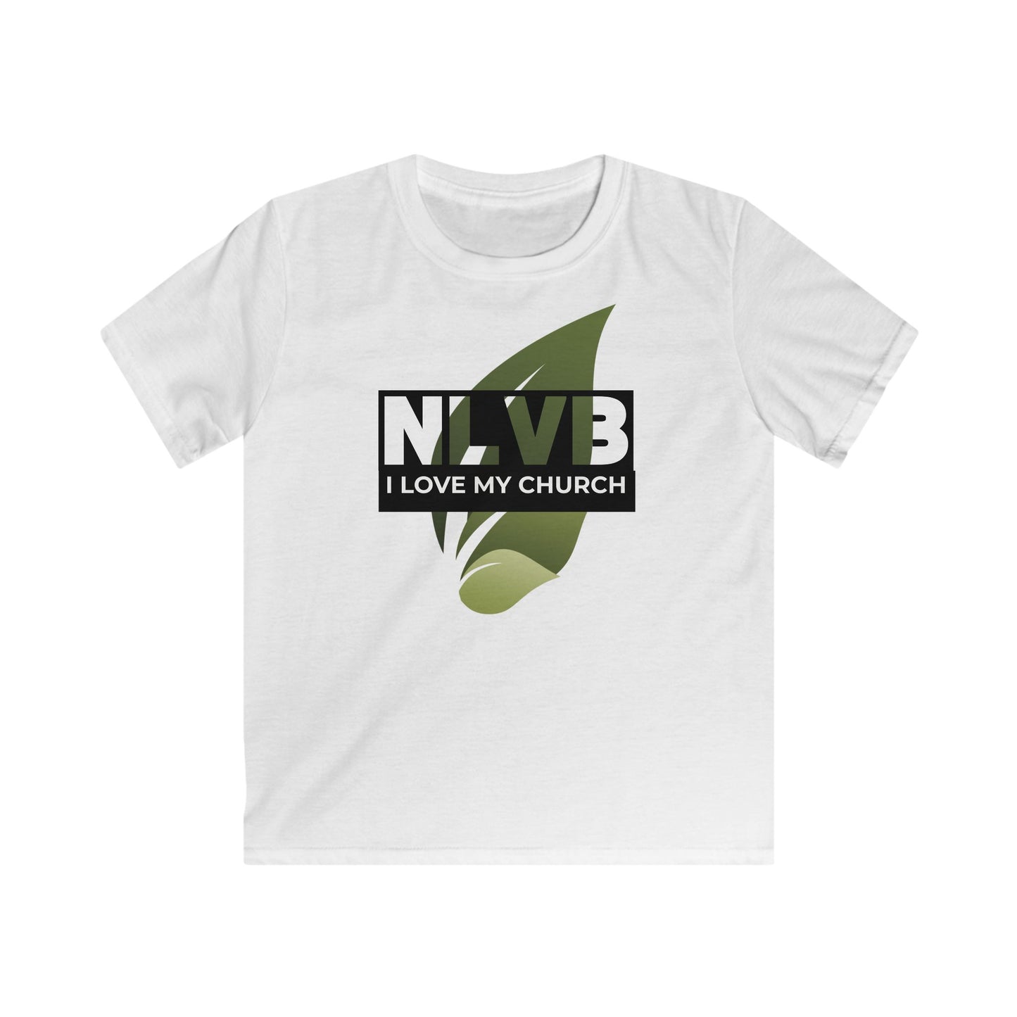 Youth NLVB Soft style Design - White Shirt