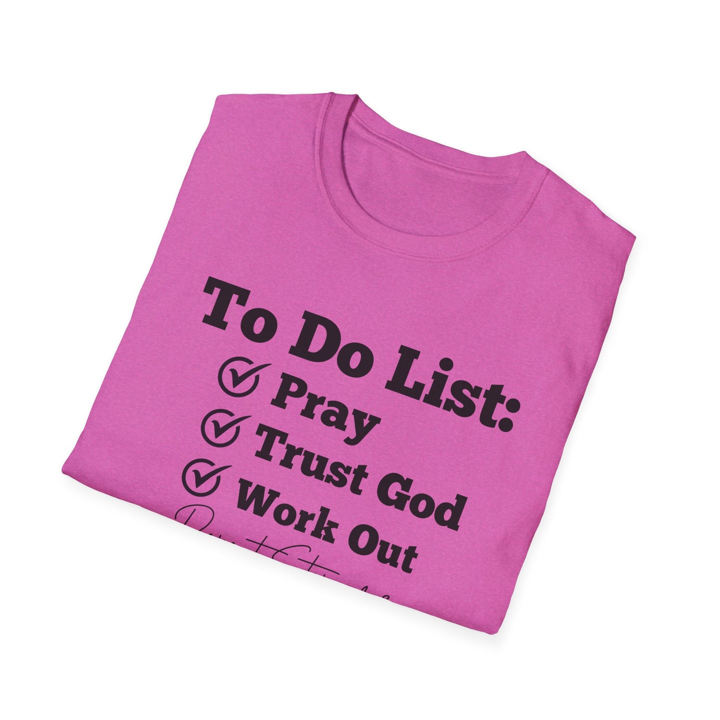Fitness - To Do List - Softstyle T-Shirt