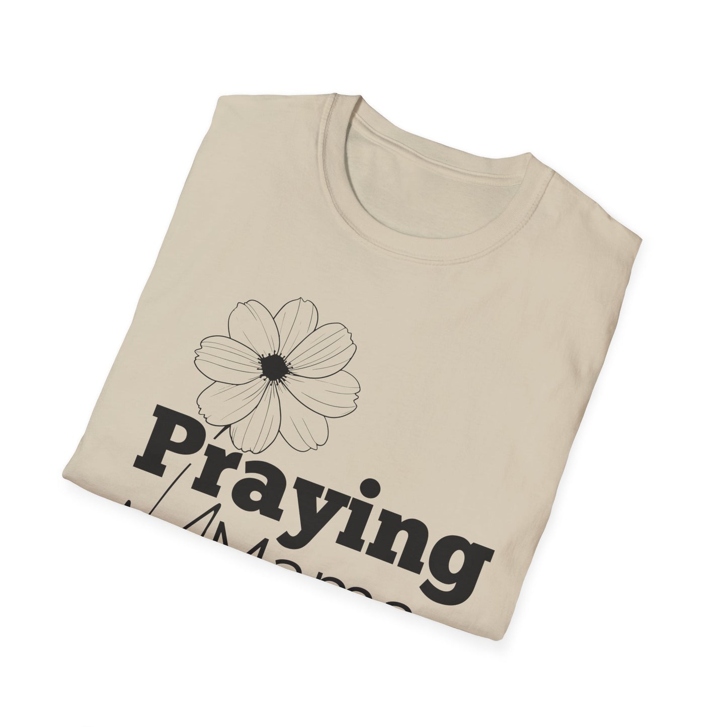 Praying Mama - Floral Design - Softstyle T-Shirt