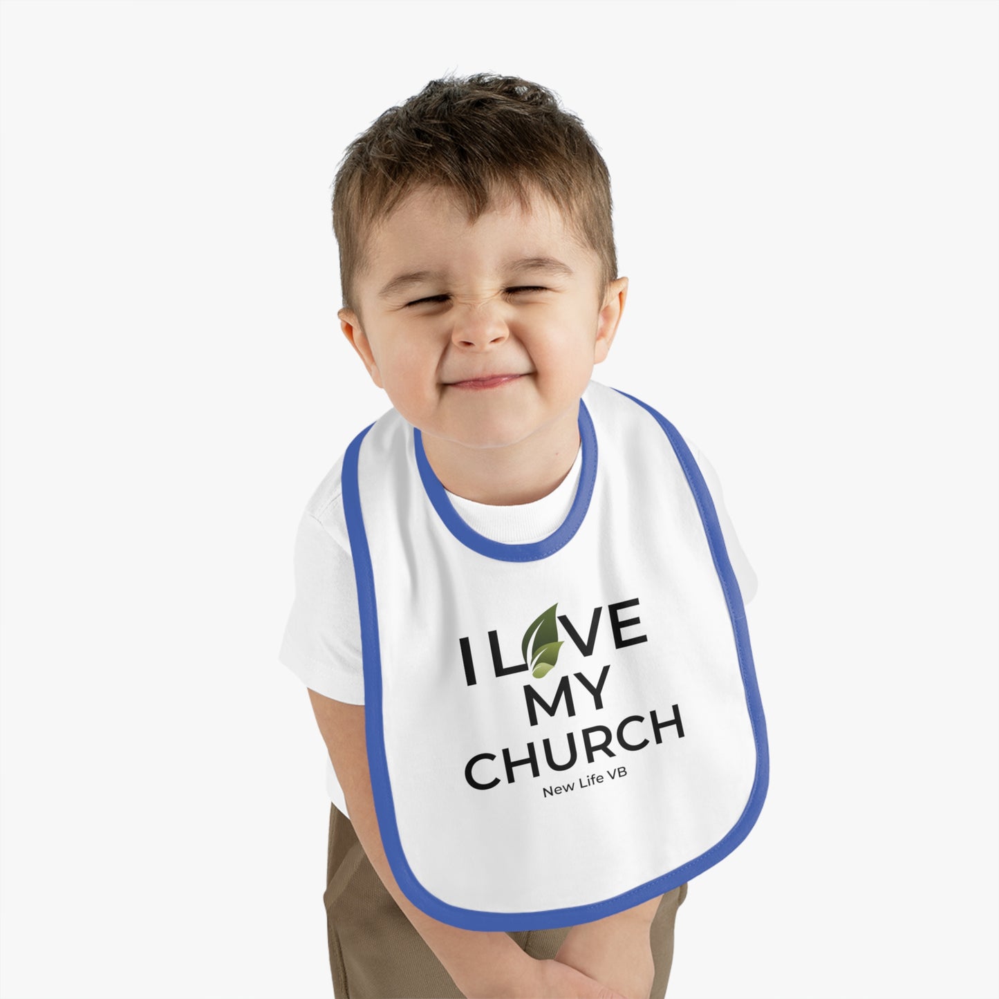 I Love My Church Baby Bib