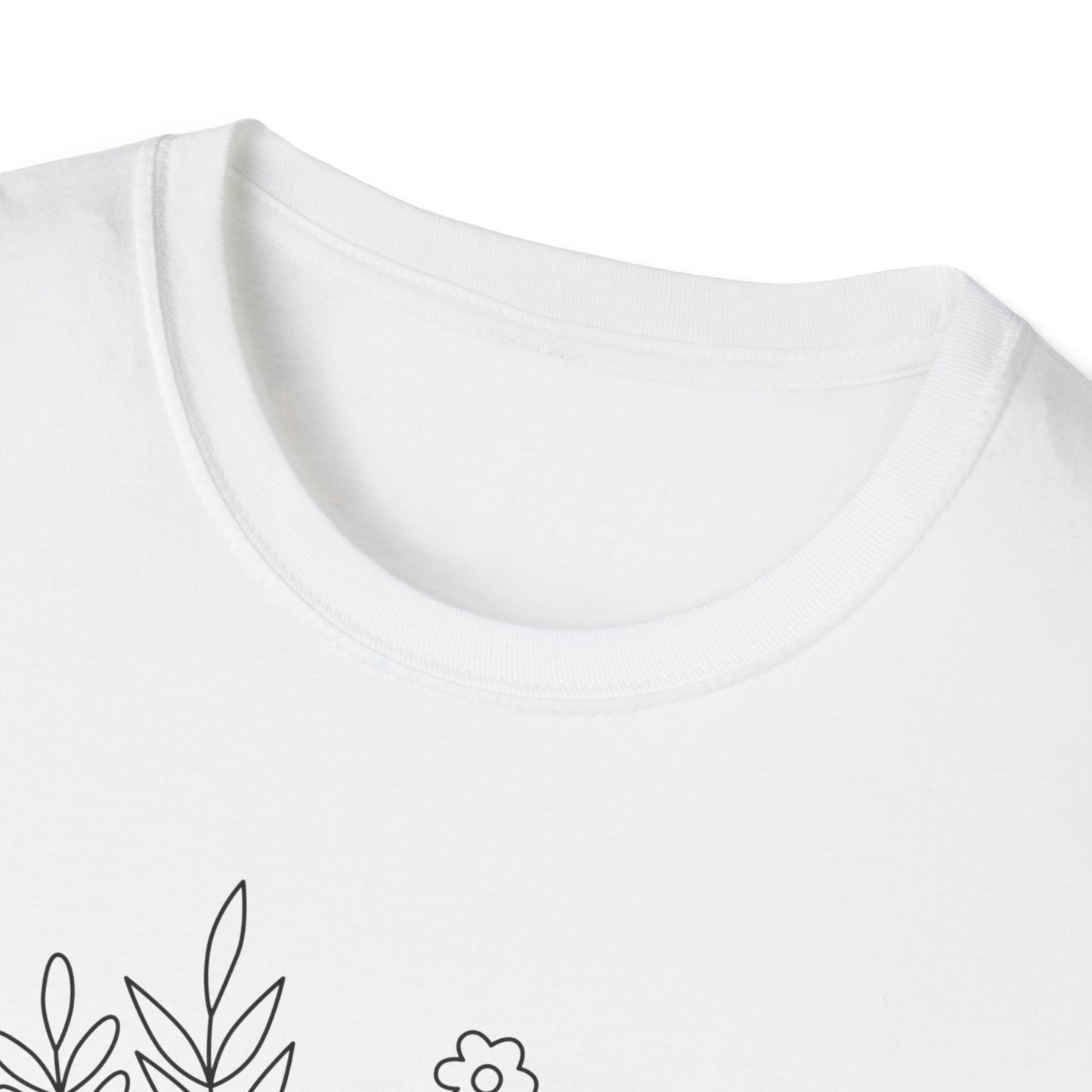 I Love My Church - Floral Design - Softstyle T-Shirt