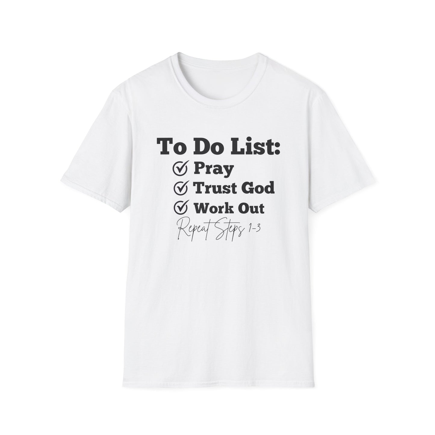 Fitness - To Do List - Softstyle T-Shirt