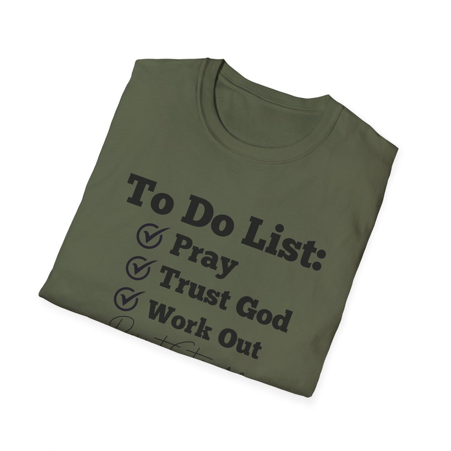 Fitness - To Do List - Softstyle T-Shirt