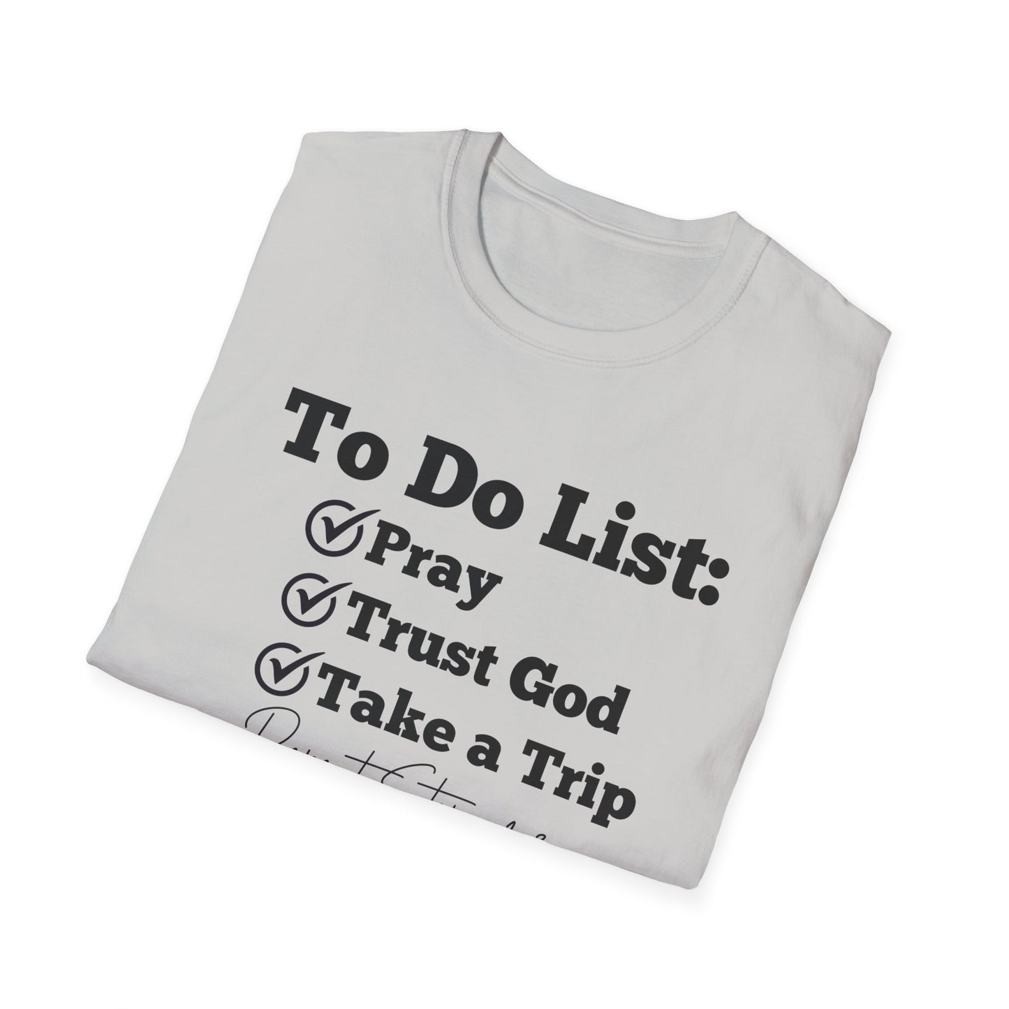 Travel -To Do List - Softstyle T-Shirt