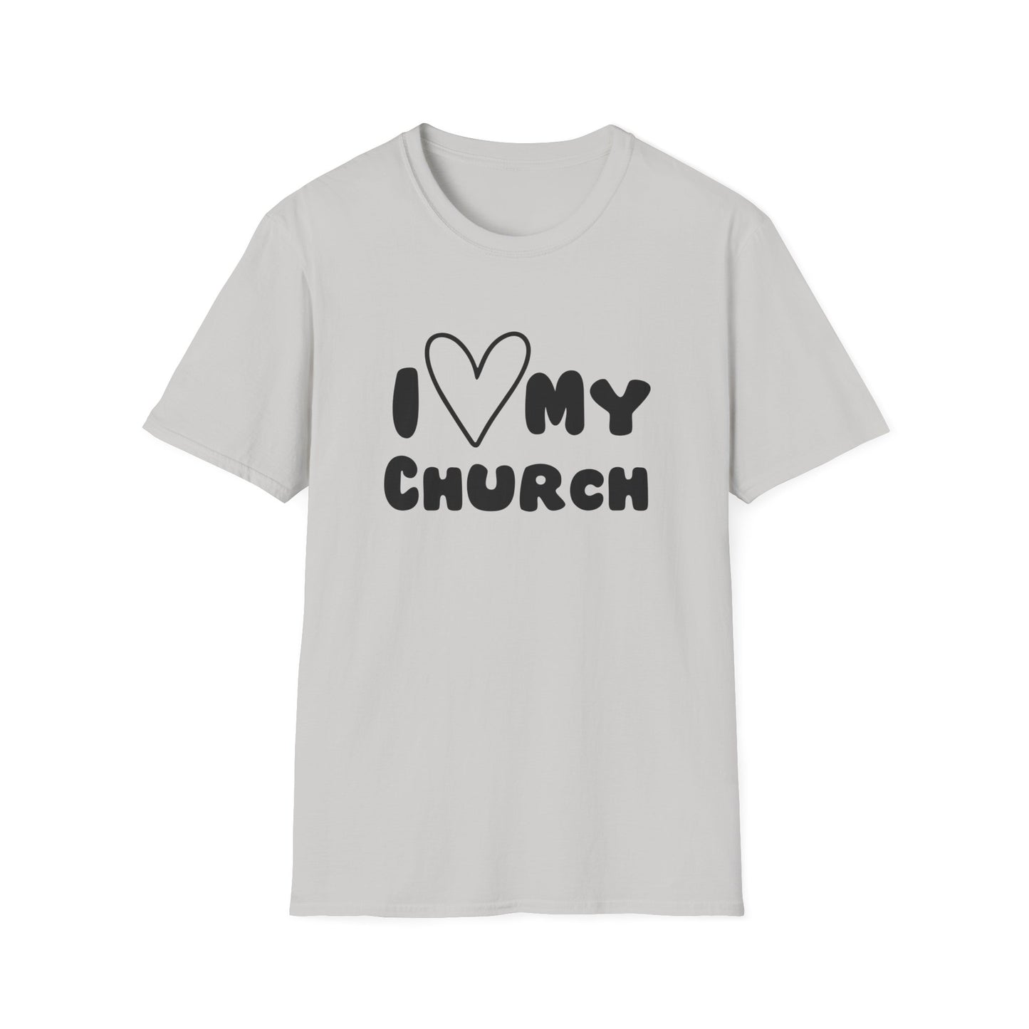 I Love My Church - Heart- Softstyle T-Shirt