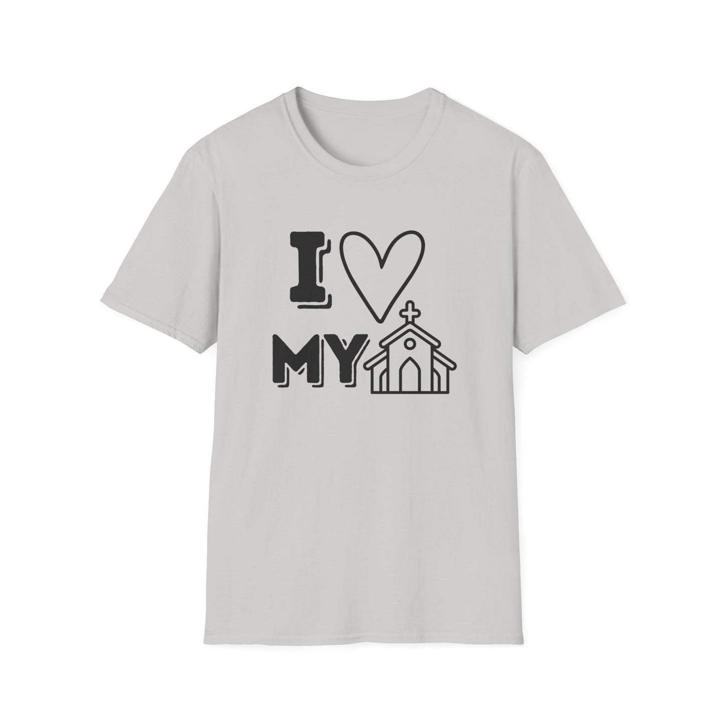 I Love My Church - Emoji 2 - Softstyle T-Shirt