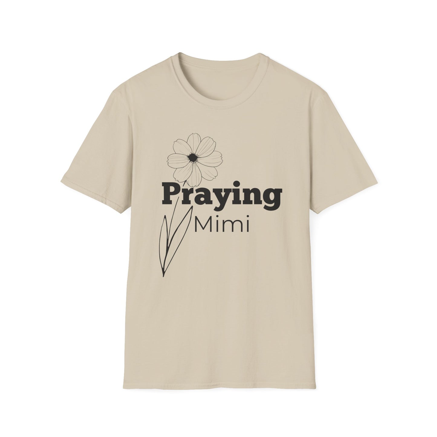 Praying Mimi -Floral Design - Softstyle T-Shirt